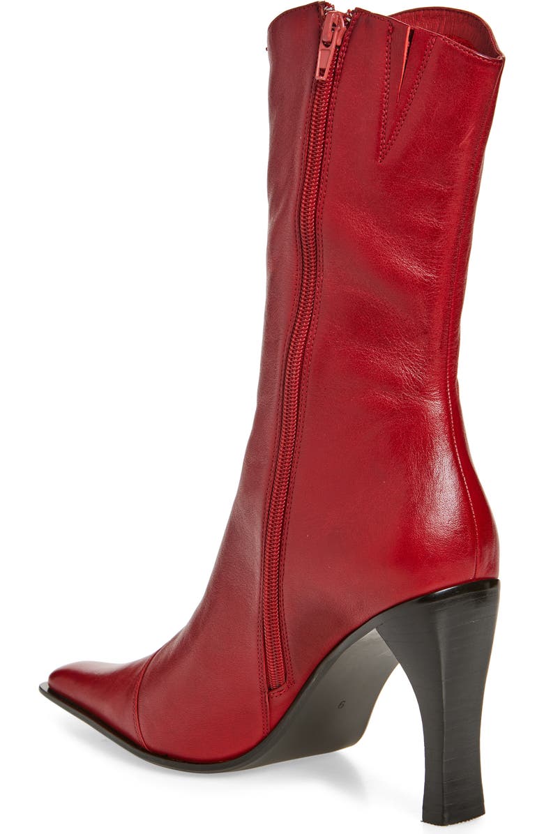 Jeffrey Campbell Be Bold Western Boot, Alternate, color, Red Distressed