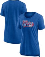 FANATICS Women's Fanatics Branded Heather Royal Philadelphia 76ers League Leader Tri-Blend T-Shirt