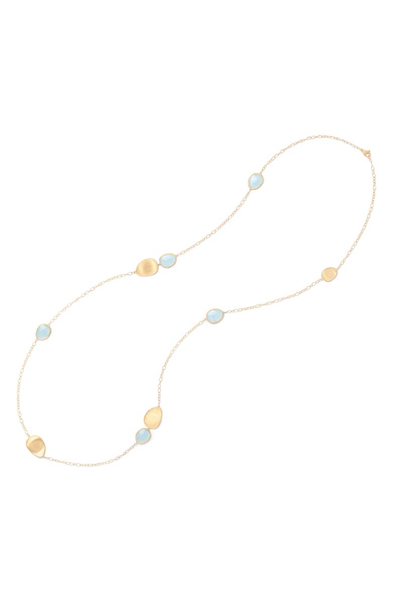 Marco Bicego Lunaria Long Station Necklace, Main, color, 18K Yellow Gold