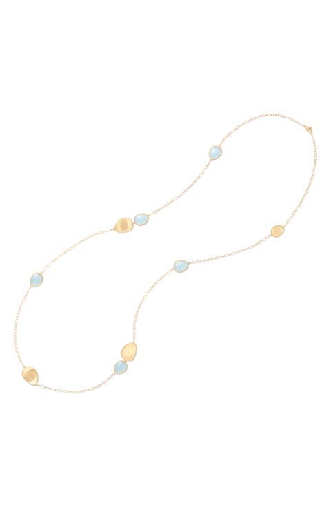 Lunaria Long Station Necklace