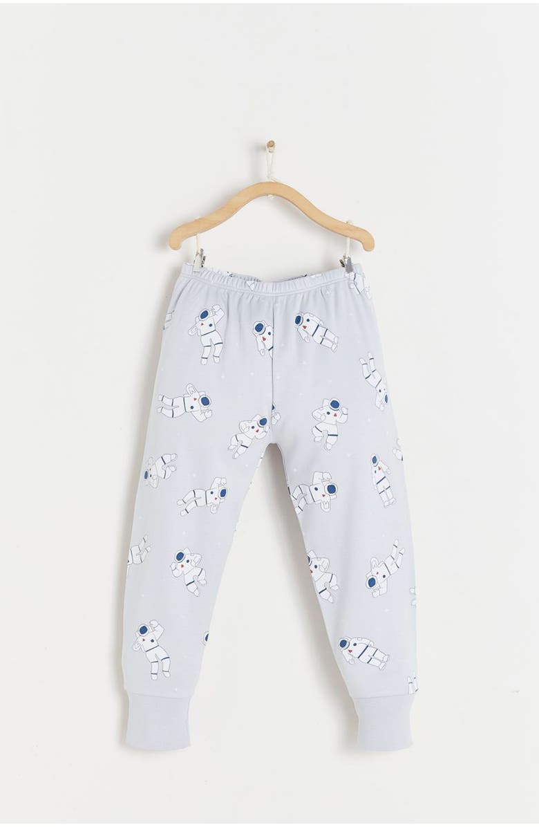 Babycottons Premium Peruvian Pima Cotton Cosmos Glow Snug 2PC Pajamas For Toddler, Alternate, color, Grey