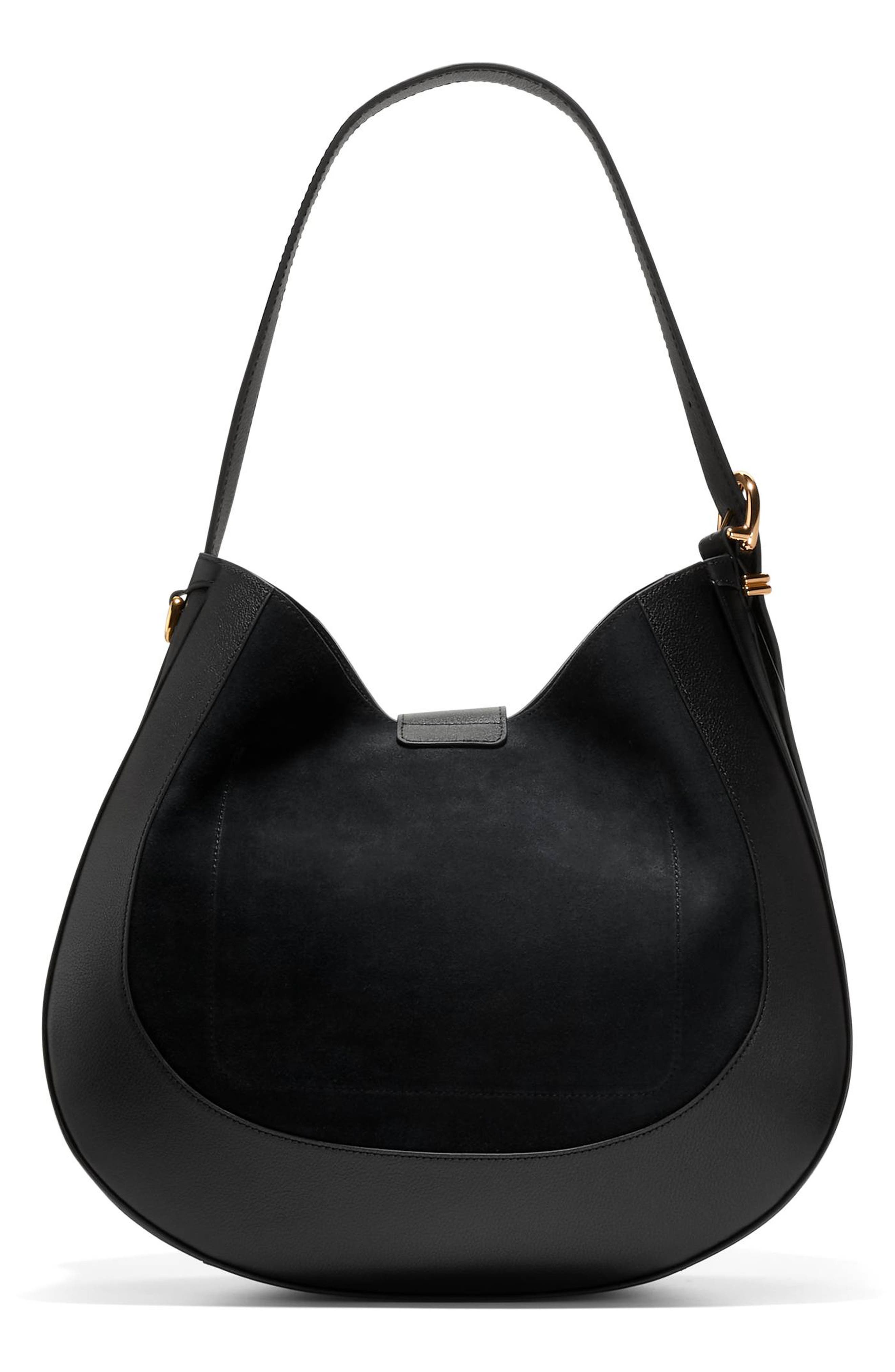 Cole Haan Catarina Large Hobo Bag, Alternate, color, Black