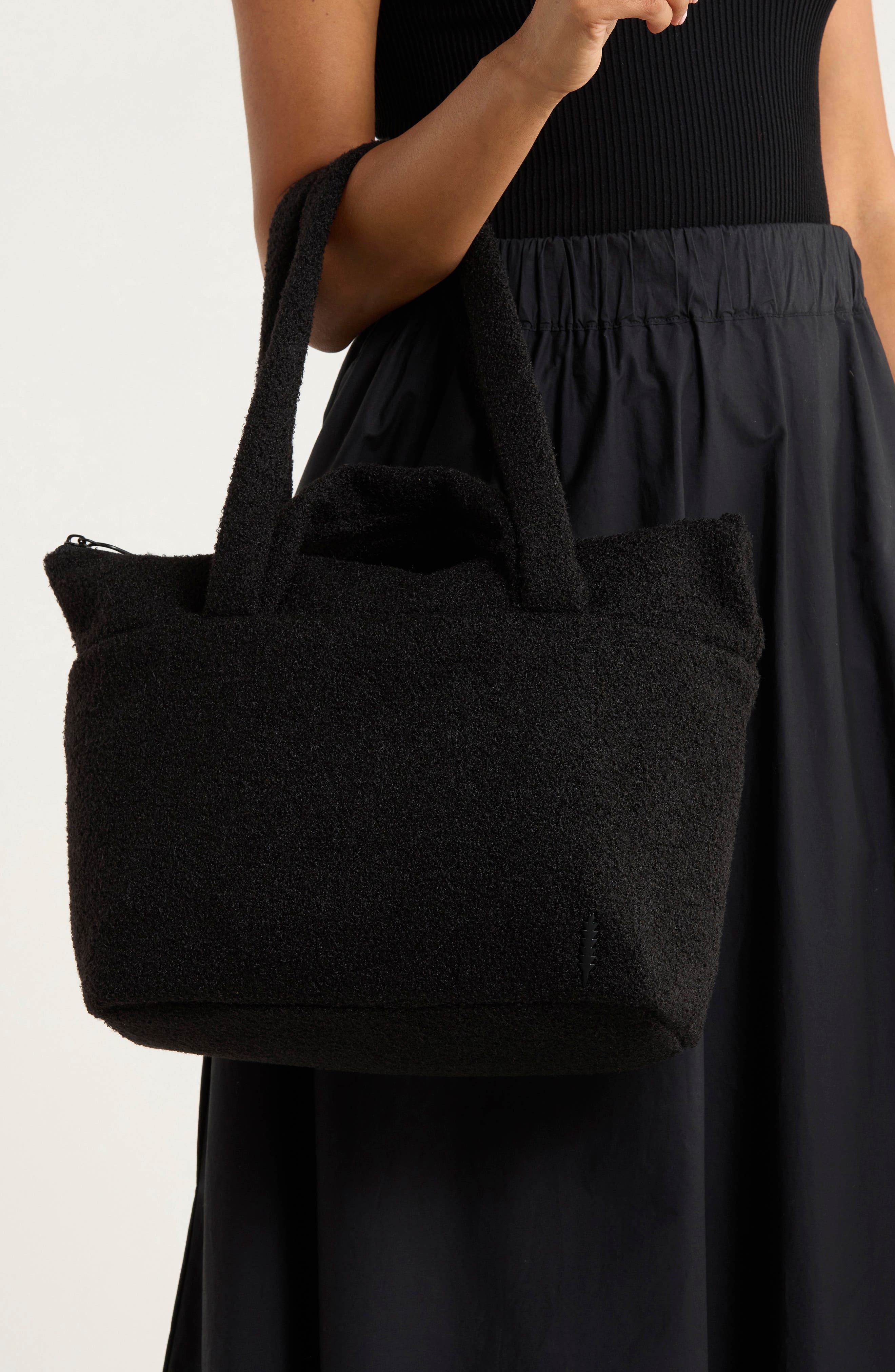 Thacker Glenn Medium Teddy Tote, Alternate, color, Black