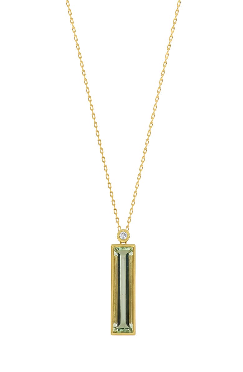 Bony Levy Green Amethyst & Diamond Pendant Necklace, Main, color,