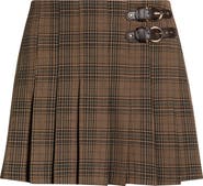 ASTR the Label Chantel Plaid Pleated Miniskirt