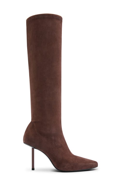 Femme La Whistler Pointed Toe Knee High Boot In Brown
