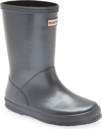 Hunter Kids First Classic Nebula Rain Boots 5 US Black