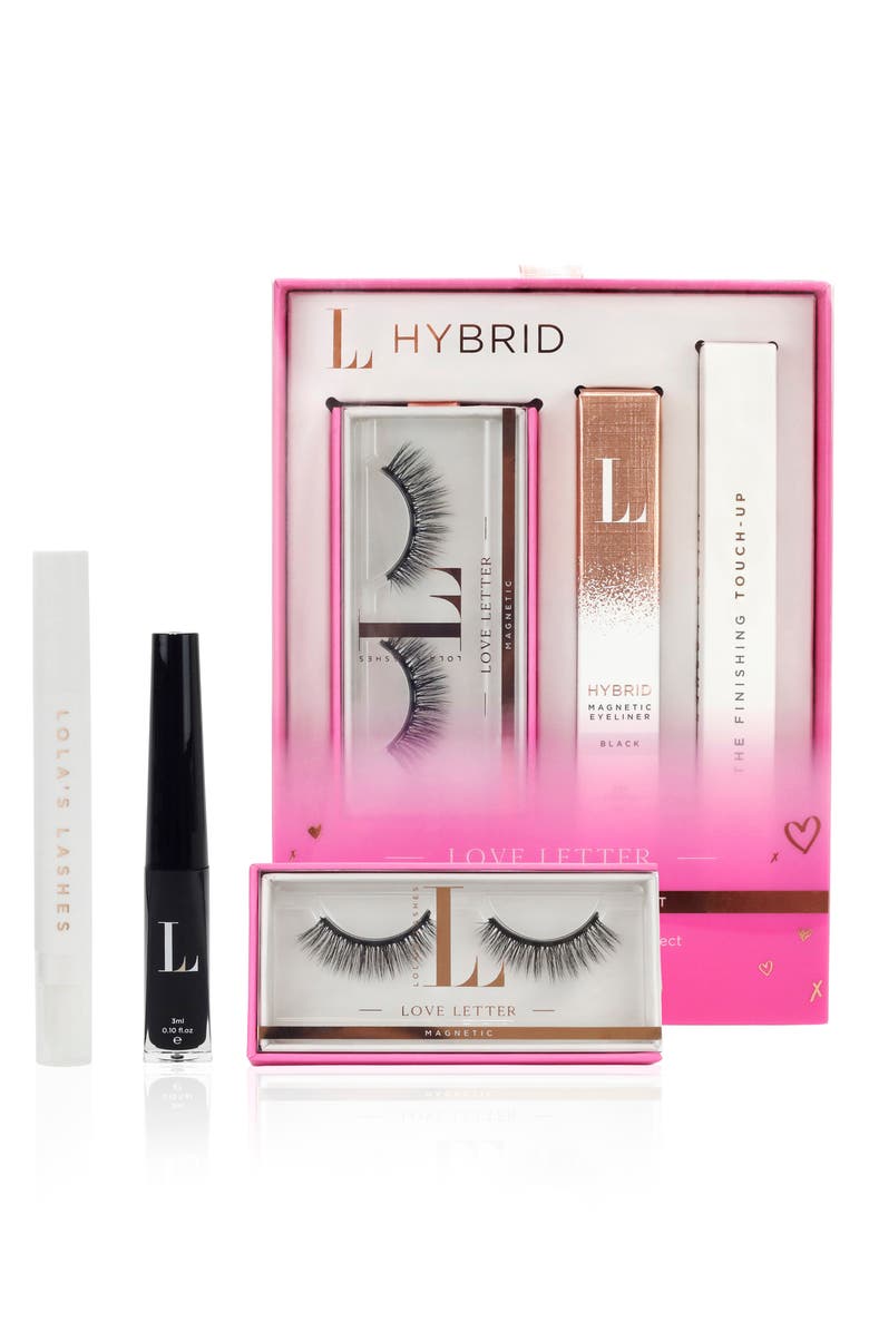 Lola's Lashes Love Letter Hybrid Magnetic Lash Set, Main, color, 