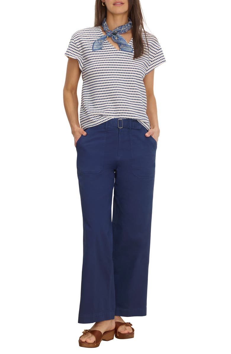 NIC+ZOE Diamond Stripe Top, Alternate, color, Indigo Multi
