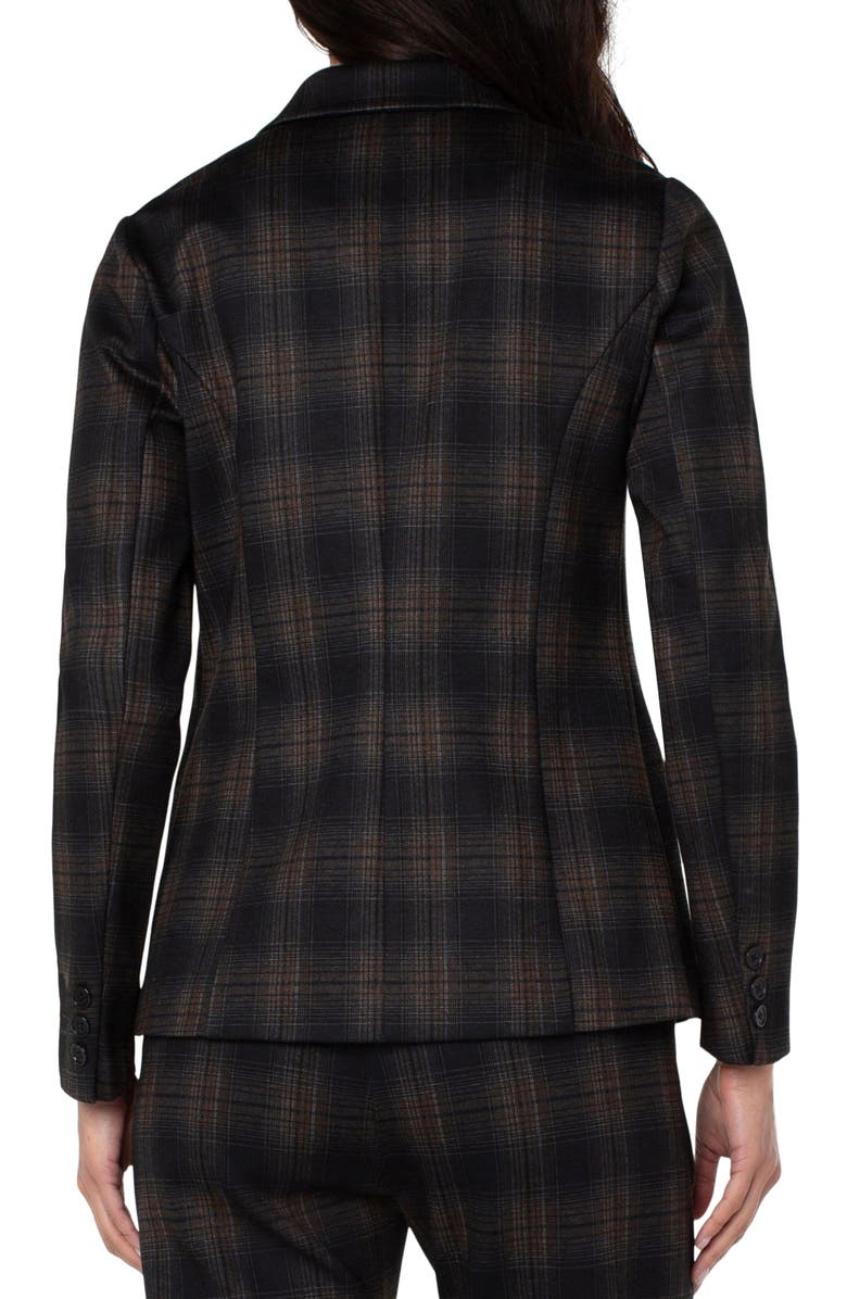 Liverpool Los Angeles Plaid Fitted Blazer, Alternate, color,