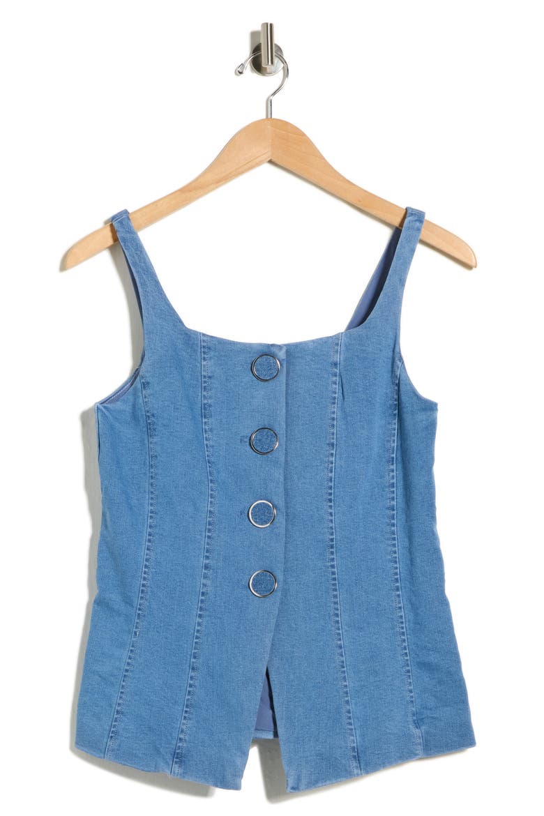 Denim Vest, Alternate, color, MED WASH
