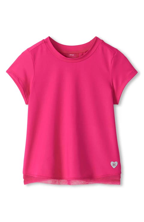 Kids' Mesh Trim Performance Tee