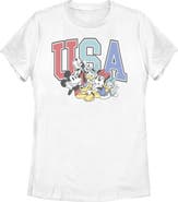 Mickey & Friends Women's Mickey & Friends The American Dream Team  Graphic T-Shirt
