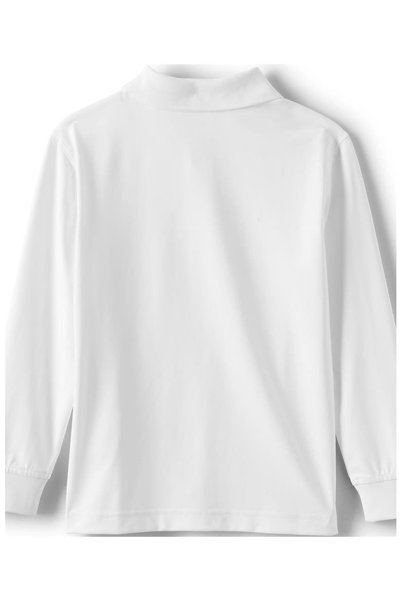 School Uniform Kids Long Sleeve Rapid Dry Polo Shirt, Alternate, color, White
