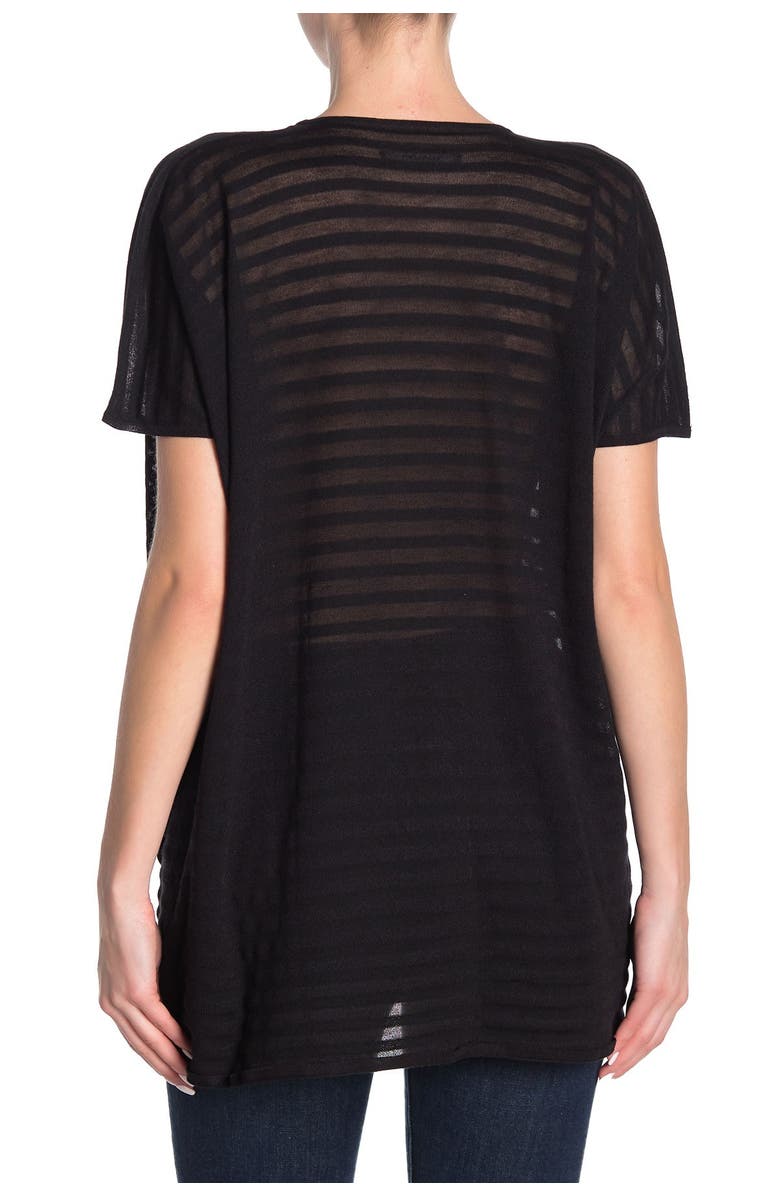 AllSaints Itat Striped Crisscross Top, Alternate, color,