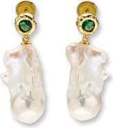 Classicharms Skyler Freshwater Baroque Pearl Drop Earrings