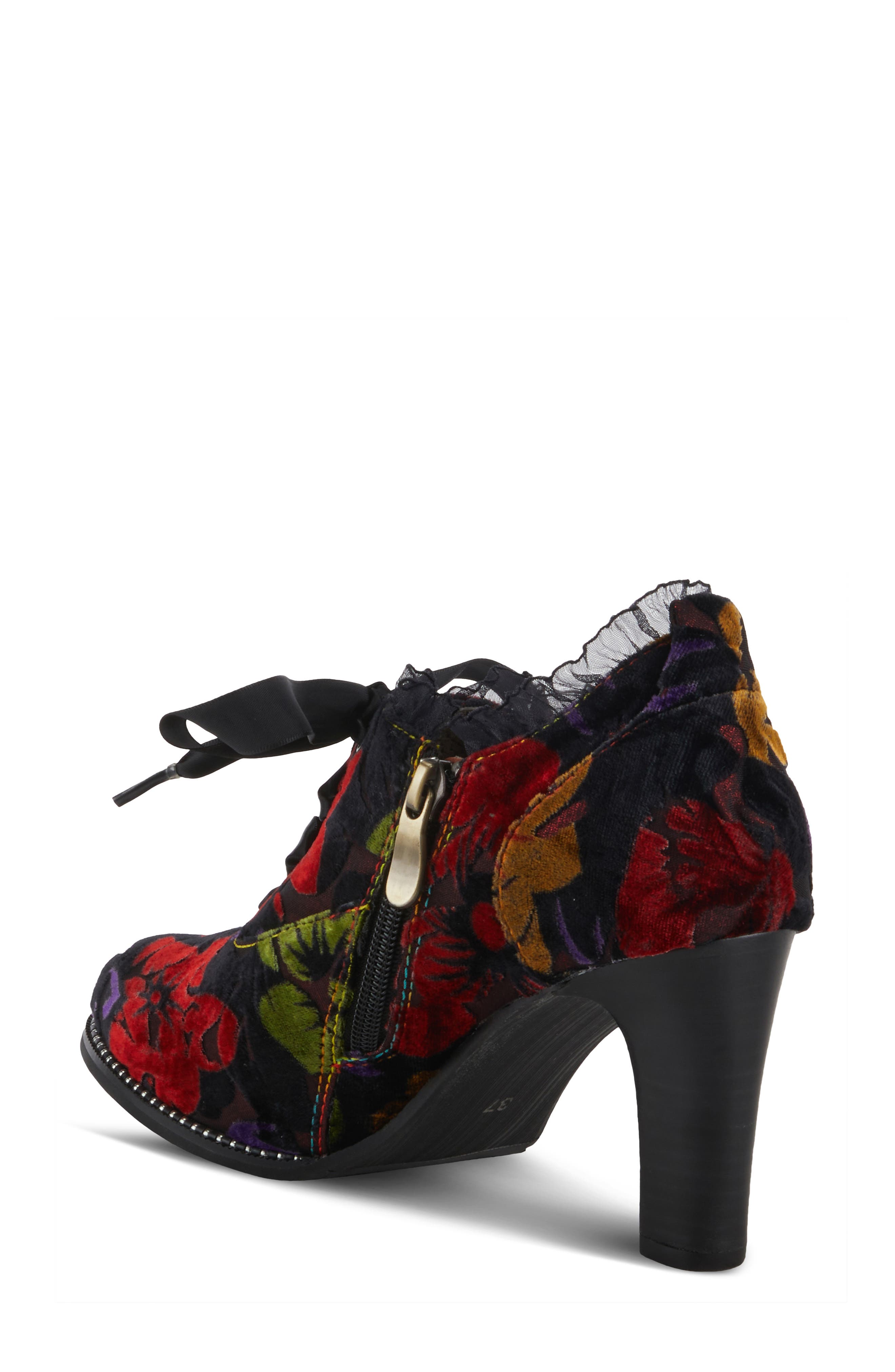 L'Artiste by Spring Step Pritz Bootie, Alternate, color, Bordeaux Multi