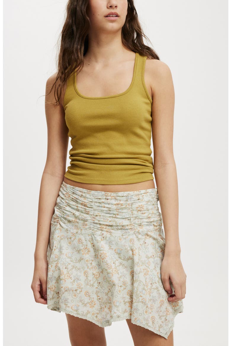 Georgie Hanky Hem Mini Skirt, Alternate, color, Olivia Floral