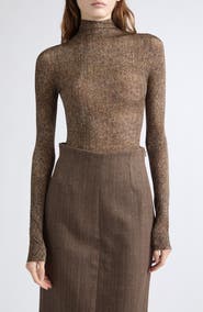 Maison Margiela Printed Herringbone Bodysuit