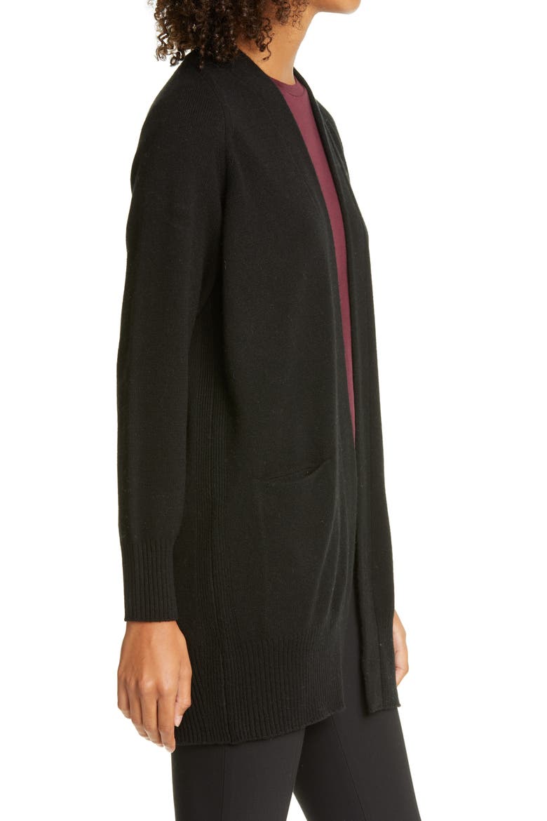 Cashmere Cardigan, Alternate, color, BLACK