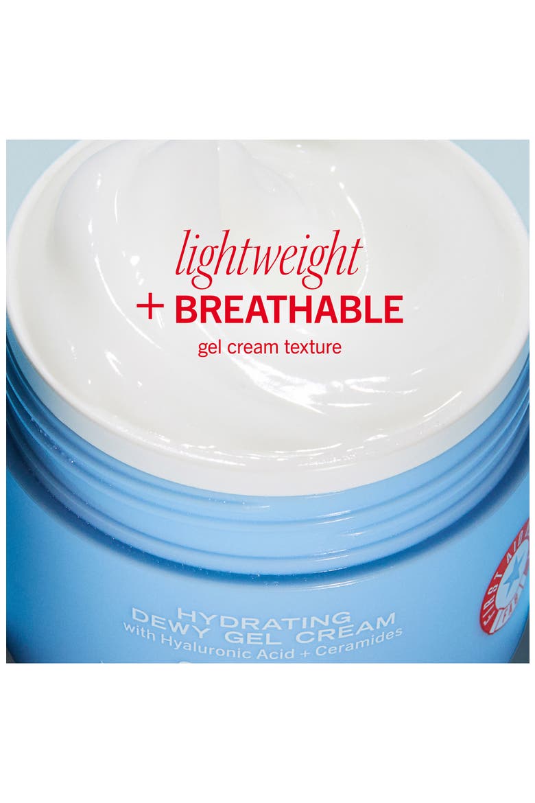 Hydrating Dewy Gel Cream Moisturizer with Hyaluronic Acid + Ceramides, Alternate, color, NO COLOR