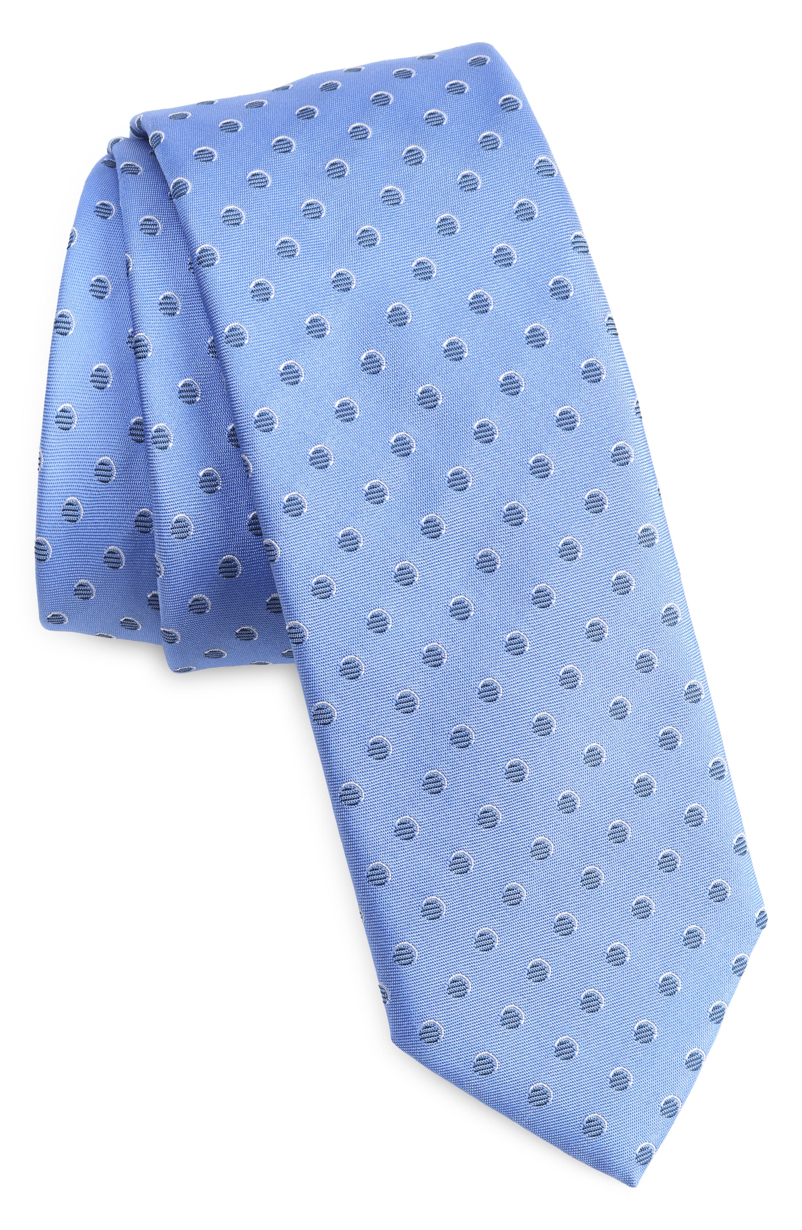 BOSS Neat Dot Silk Skinny Tie