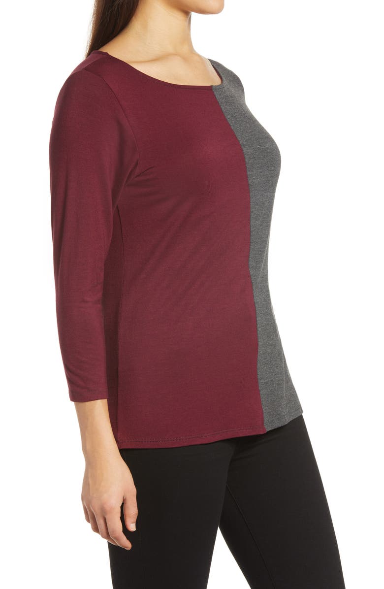 Loveappella Colorblock Top, Alternate, color, 