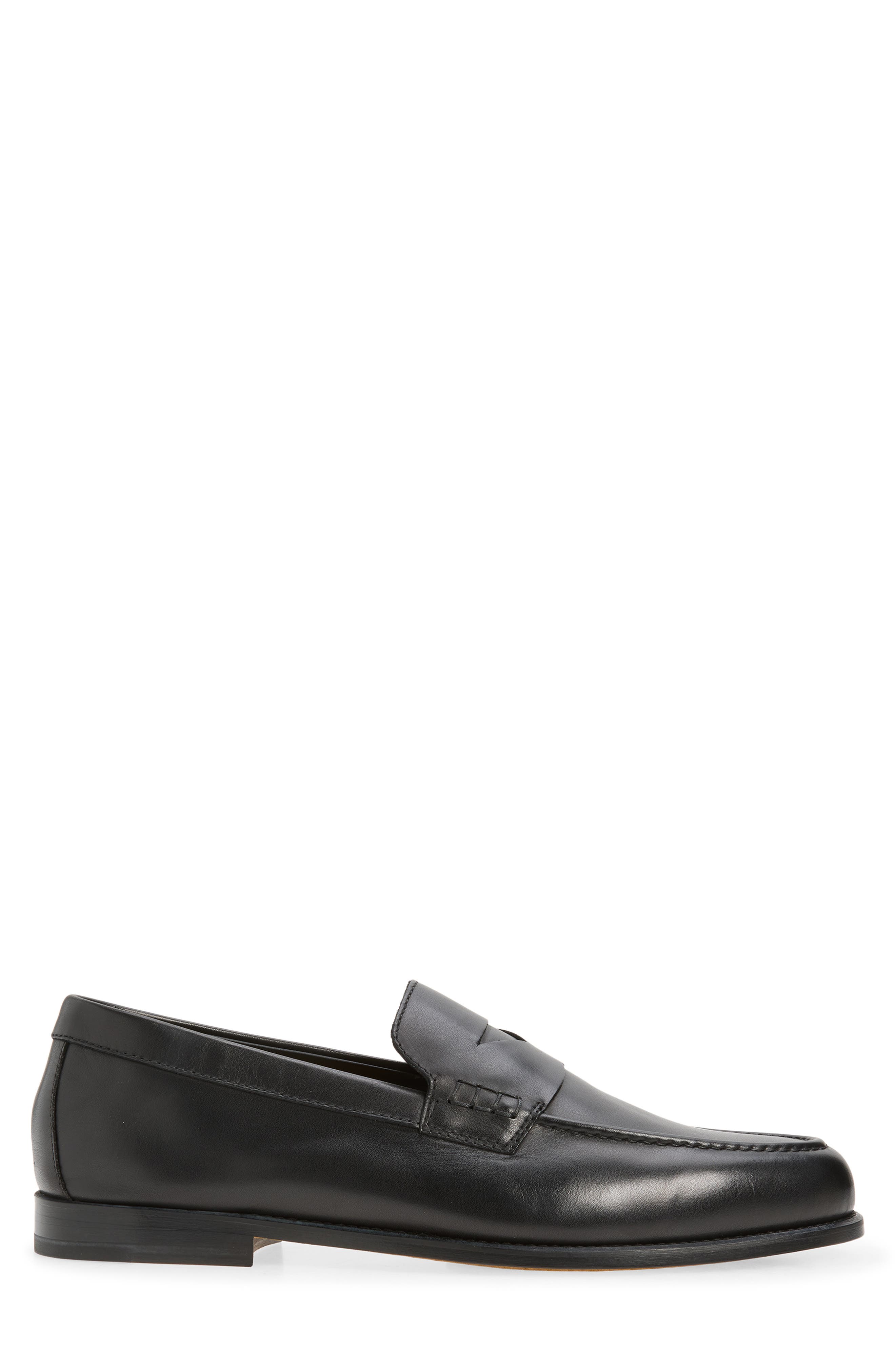 Doucal's Mario Penny Loafer, Alternate, color, Nappato Nero