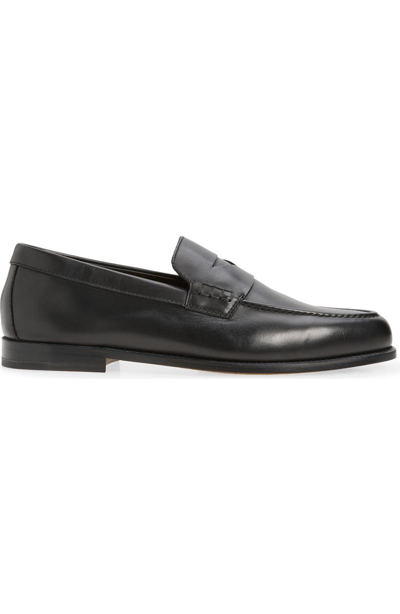 Doucal's Mario Penny Loafer, Alternate, color, Nappato Nero
