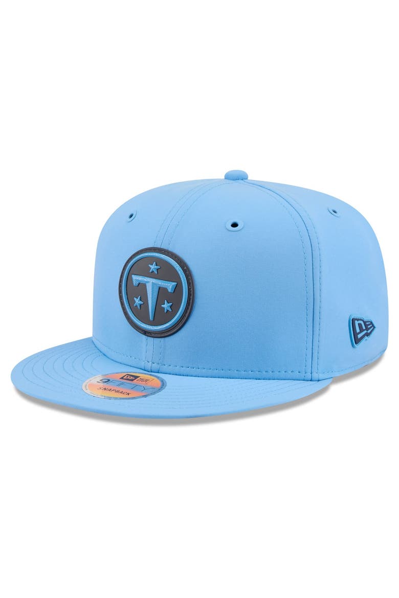 Men's New Era Light Blue Tennessee Titans 2026 Sideline 9FIFTY Snapback Hat, Main, color, Light Blue