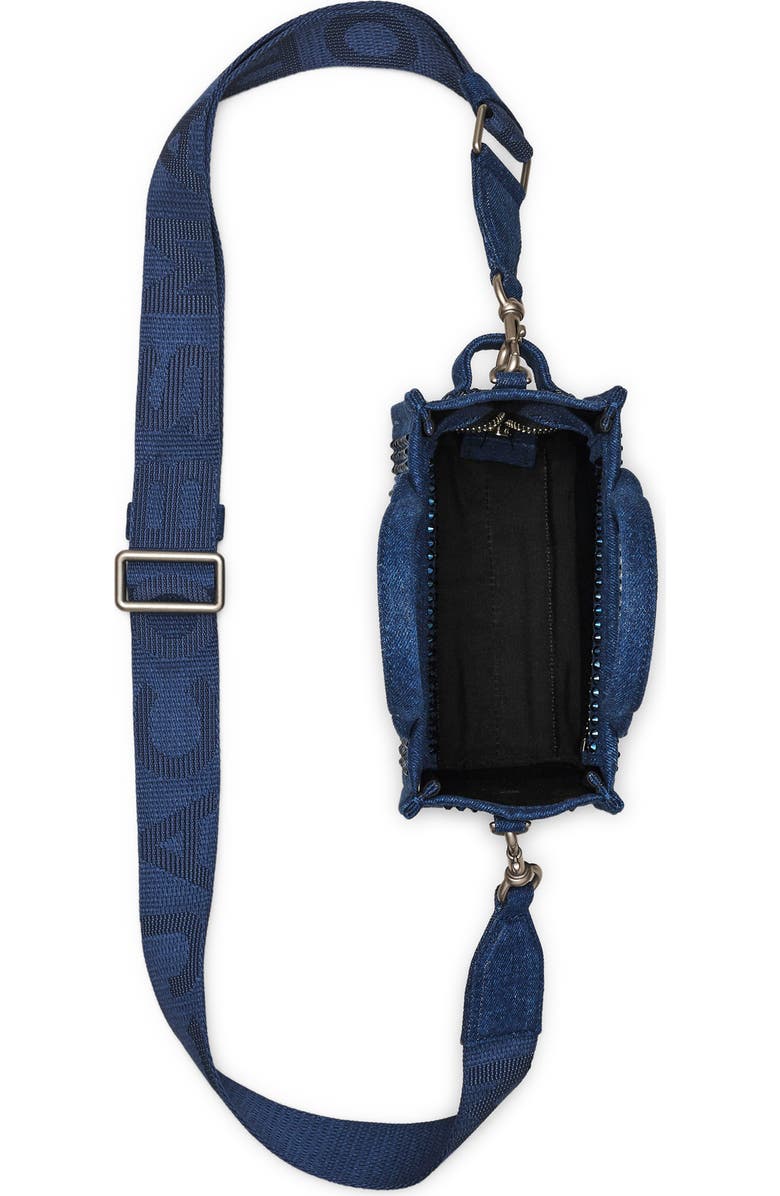 Marc Jacobs The Crystal Denim Crossbody Tote Bag, Alternate, color,