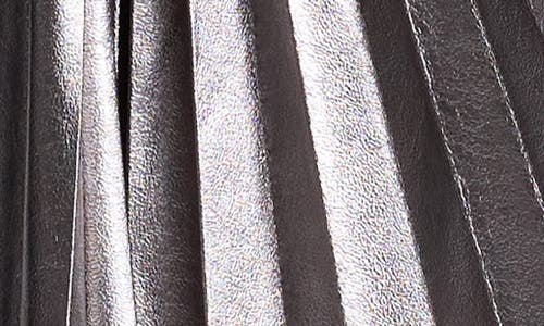 A.l.c . Tracy Asymmetric Hem Faux Leather Skirt In Smoky Silver