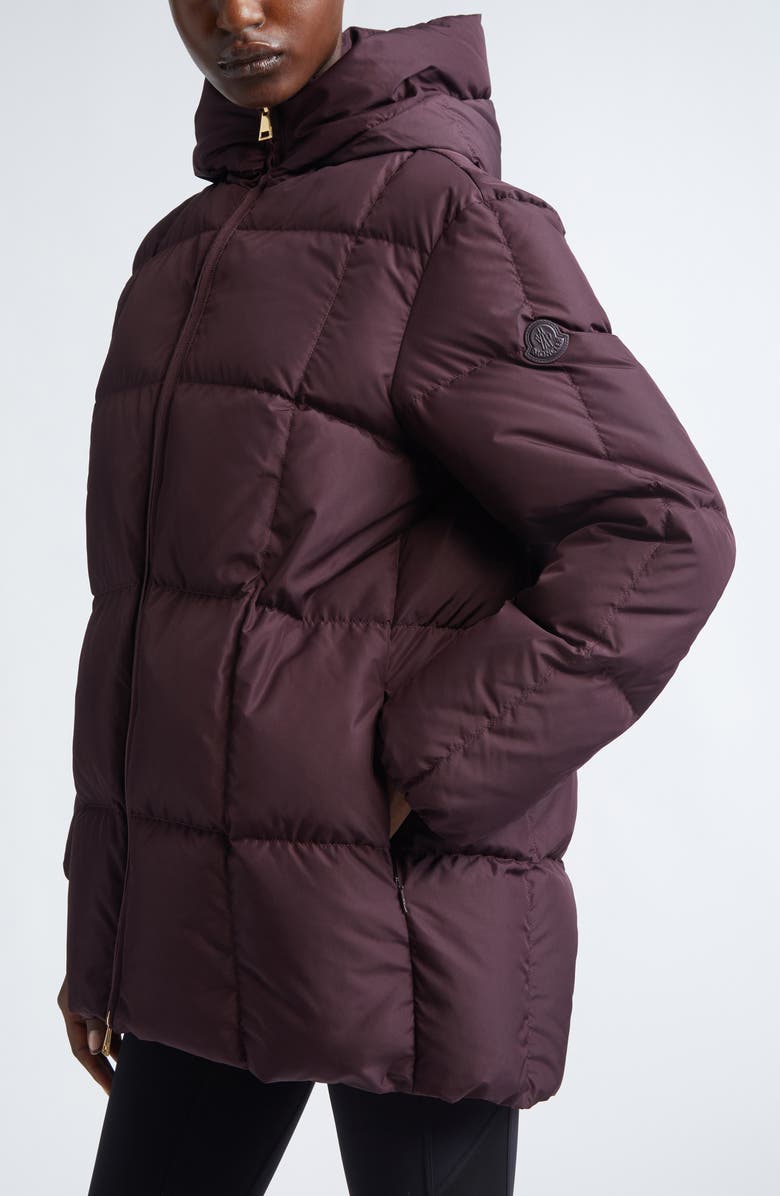 Moncler Darbon Down Puffer Jacket, Alternate, color, Bordeaux