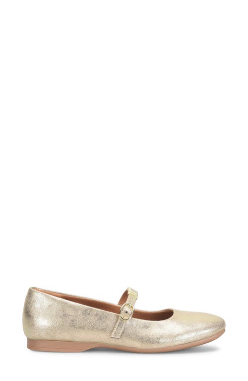 Eurosoft Khloe Mary Jane Flat In Gold
