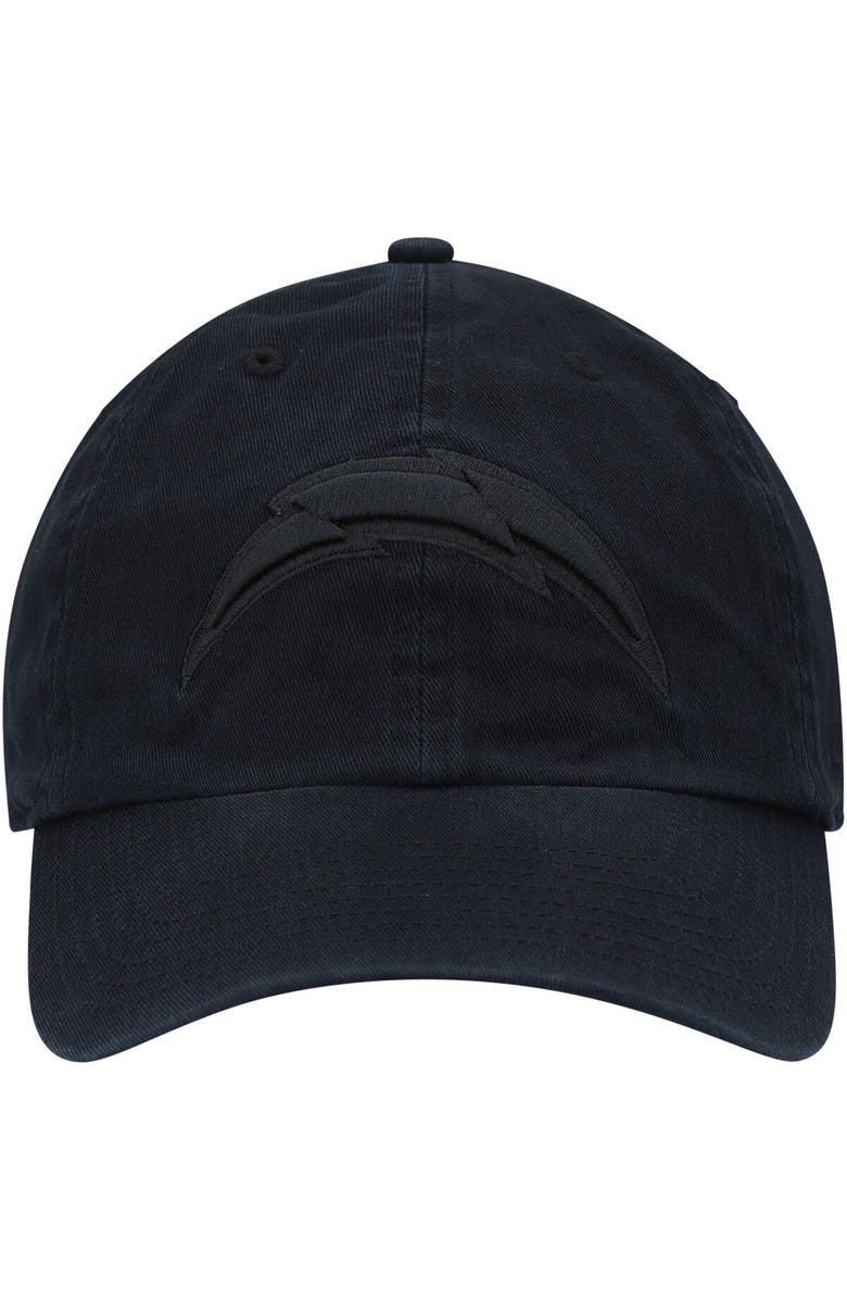 '47 Men's '47 Black Los Angeles Chargers Team Tonal Clean Up Adjustable Hat, Alternate, color, Black
