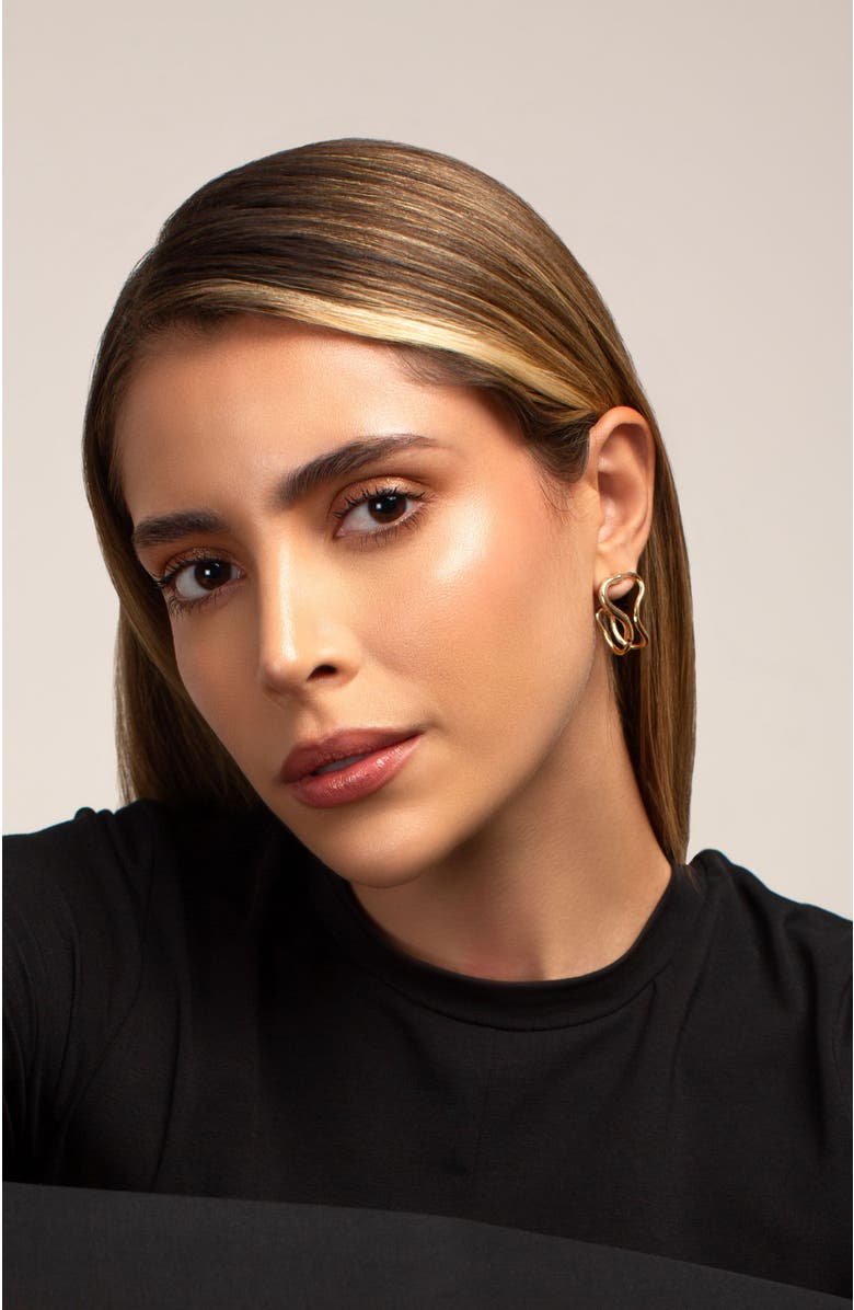 PIERETTI Corine earrings, Alternate, color, Gold Plate