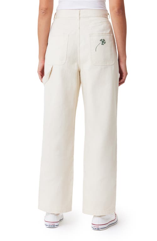 Scotch & Soda Raine High Waist Wide Leg Jeans In Soft Ice