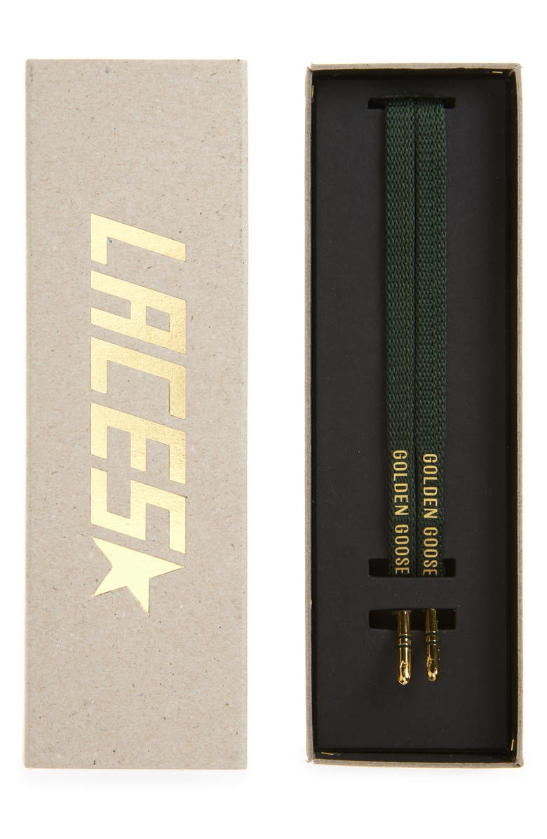 Golden Goose Logo Shoelaces, Main, color,
