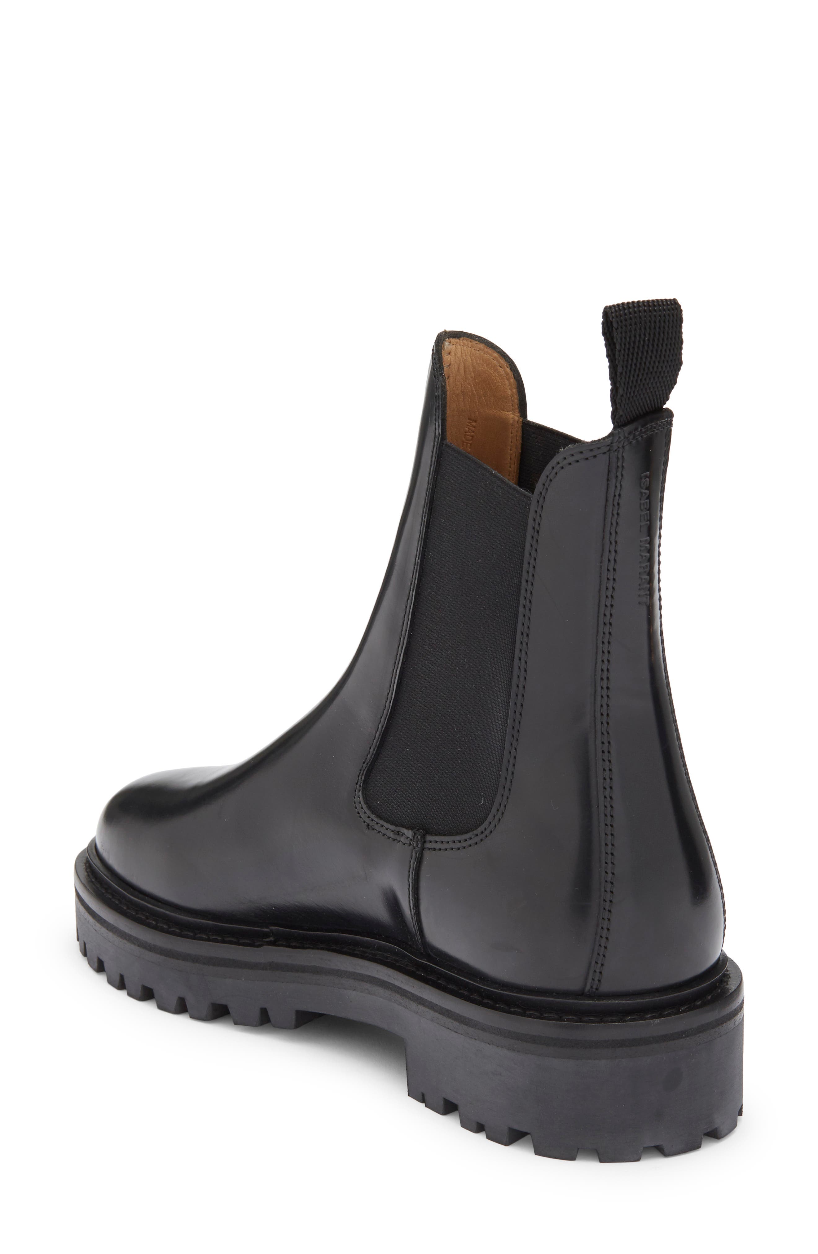Isabel Marant Castay Lug Sole Chelsea Boot, Alternate, color, 