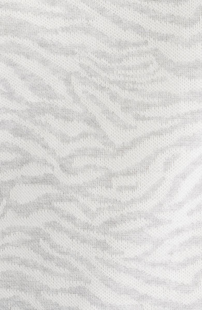 Anne Klein Zebra Stripe Boatneck Knit Top, Alternate, color, 