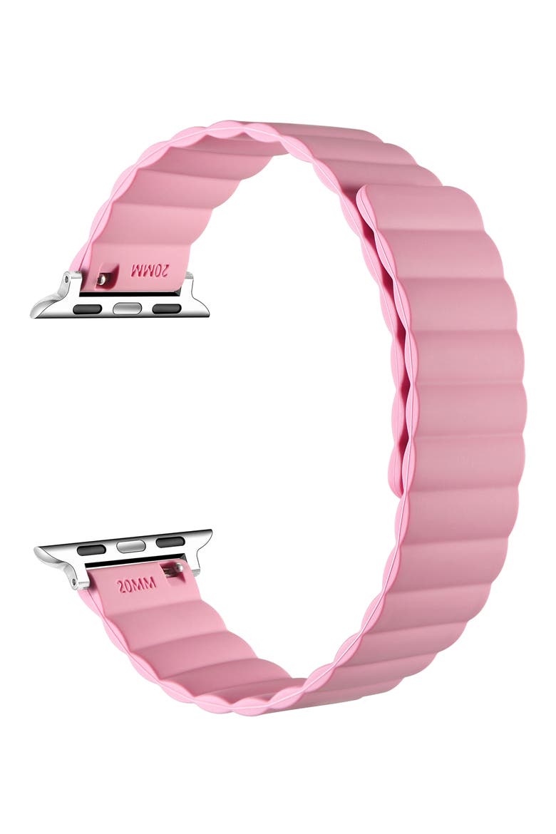 Silicone Apple Watch® Watchband, Alternate, color, NOSTALGIC PINK