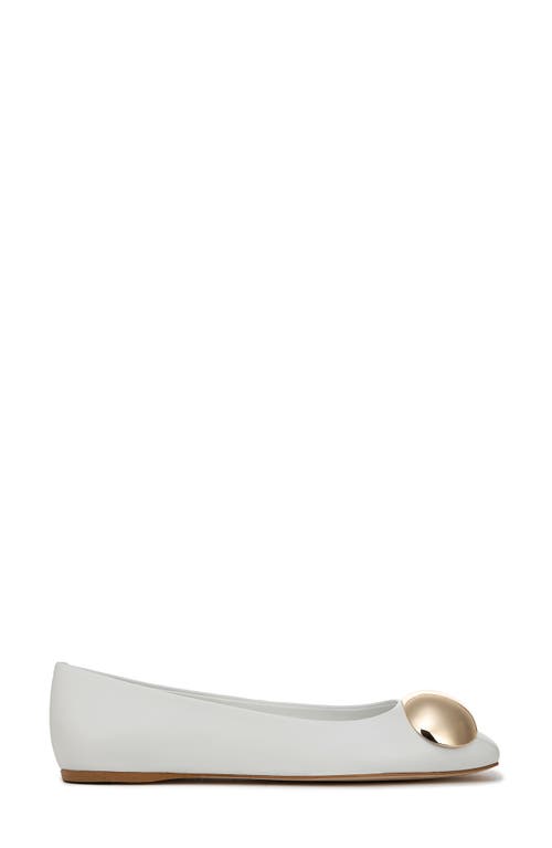Sarto By Franco Sarto Maya Square Toe Ballet Flat In White