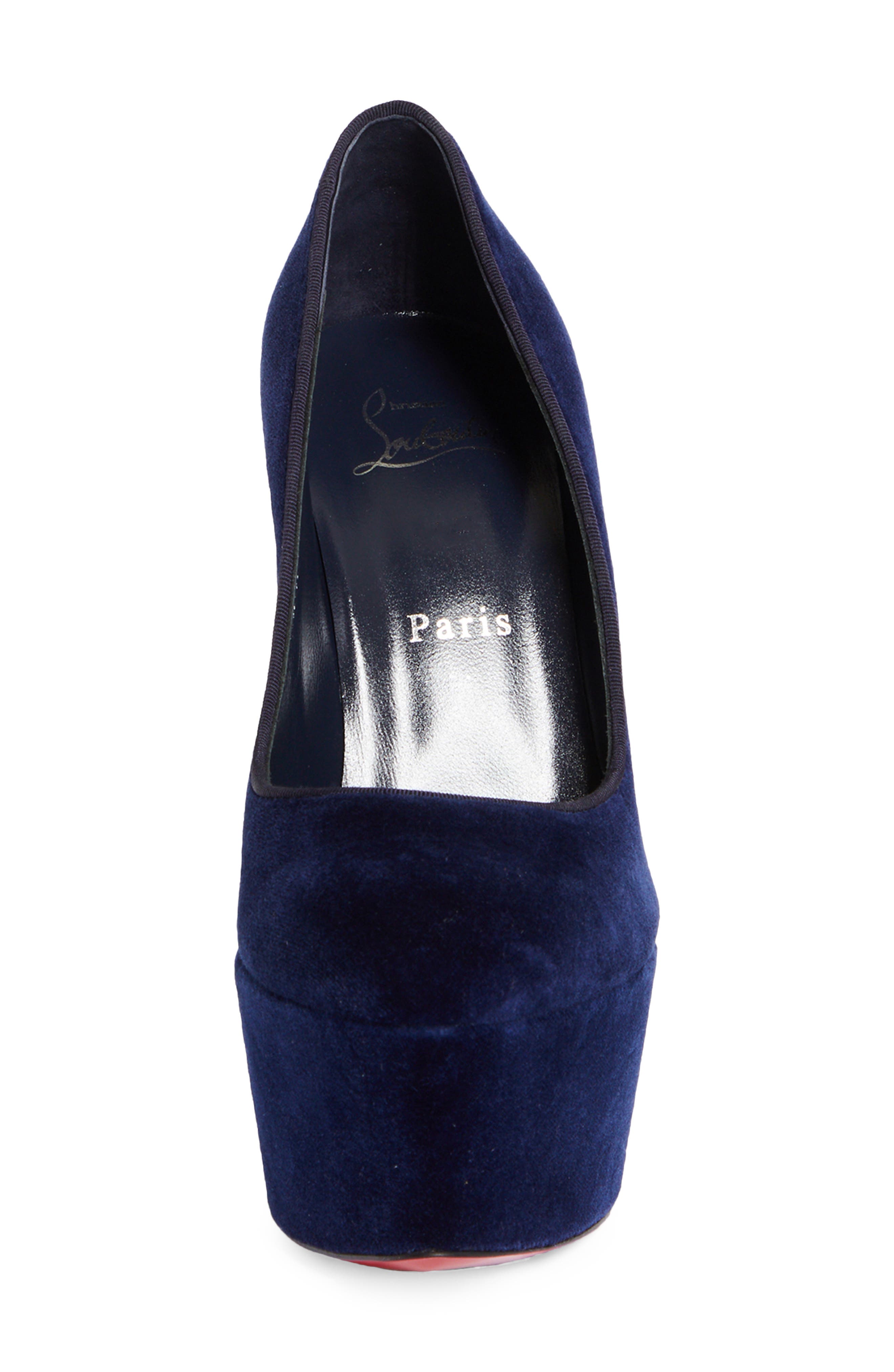 Christian Louboutin Dolly Alta Velvet Platform Pump, Alternate, color, 