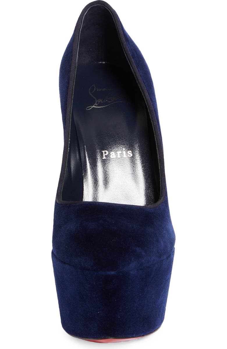 Christian Louboutin Dolly Alta Velvet Platform Pump, Alternate, color,