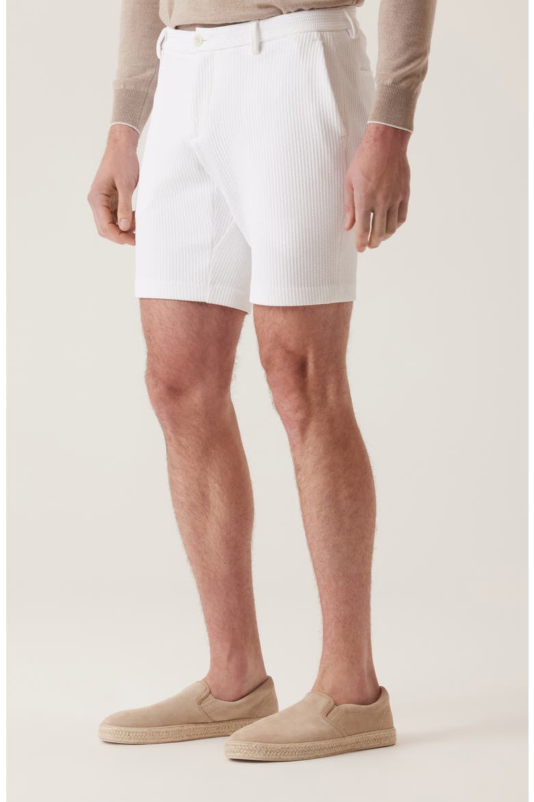 Oasis Hyperloop Honeycomb Bermuda Shorts, Alternate, color, WHITE