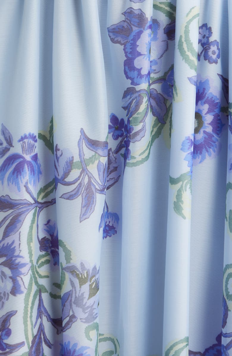 Chelsea28 Floral Organza Party Dress, Alternate, color, Blue Savannah Boho