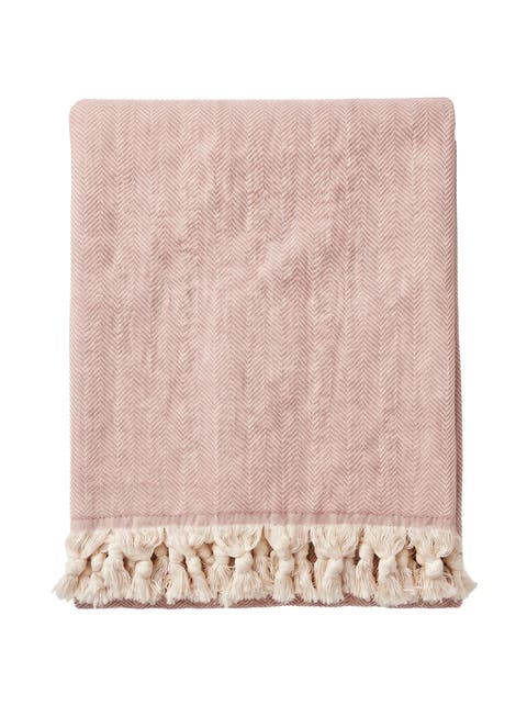 Turkish Cotton Herringbone Throw