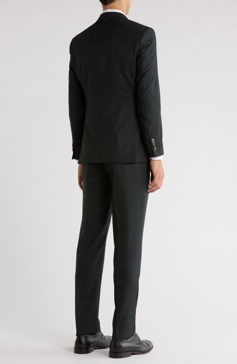English Laundry Trim Fit Solid Wool Blend Two-Piece Suit, Alternate, color, Darkgrn