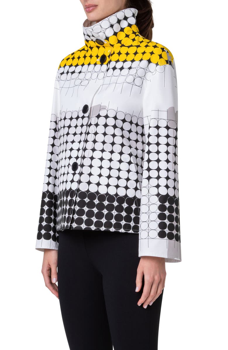 Akris punto Skyscraper Techno Taffeta Jacket, Alternate, color, 