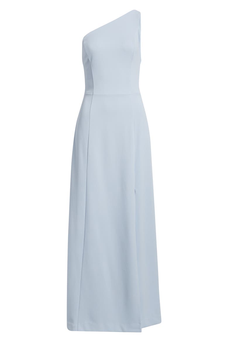 One-Shoulder Maxi Cocktail Dress, Alternate, color, BLUE HALOGEN
